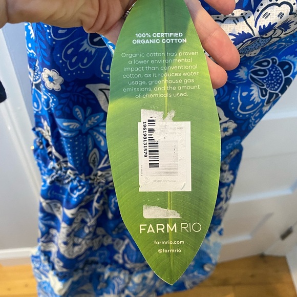 Farm Rio Full of Flowers Cotton Midi Dress - Picture 10 of 12